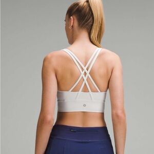 Lululemon /// Women’s Energy Longline Bra - Medium Support - Light Vapor - Sz 6